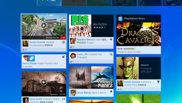 Nieuwe screenshots van de PlayStation 4-interface onthuld door Sony